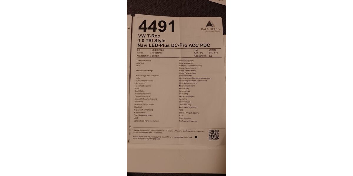 VW T-Roc 31.000 km 20.500 &euro; Bremen 28325