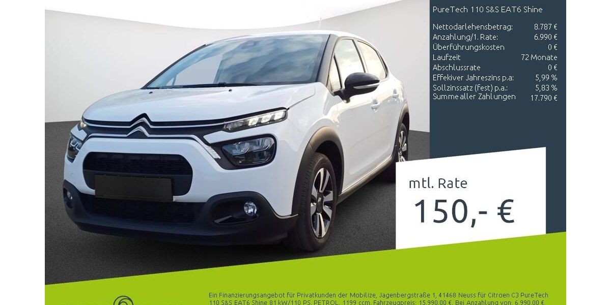 Citroen C3 18.969 km 15.779 &euro; Stuhr 28816