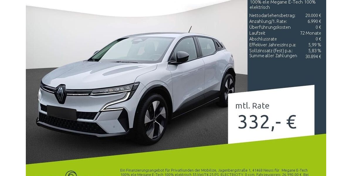 Renault Megane 38.861 km 26.979 &euro; Stuhr 28816