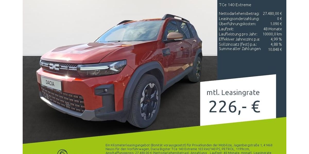 Dacia Bigster 1.725 km 25.930 &euro; Bremen 28207