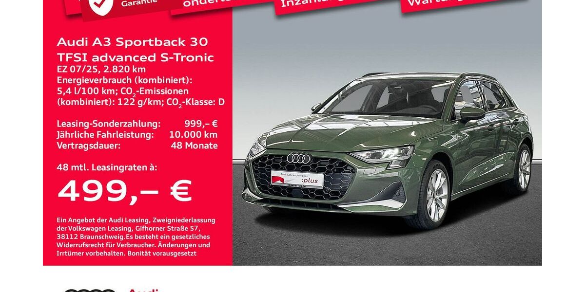 Audi A3 2.820 km 33.847 &euro; Bremen 28207