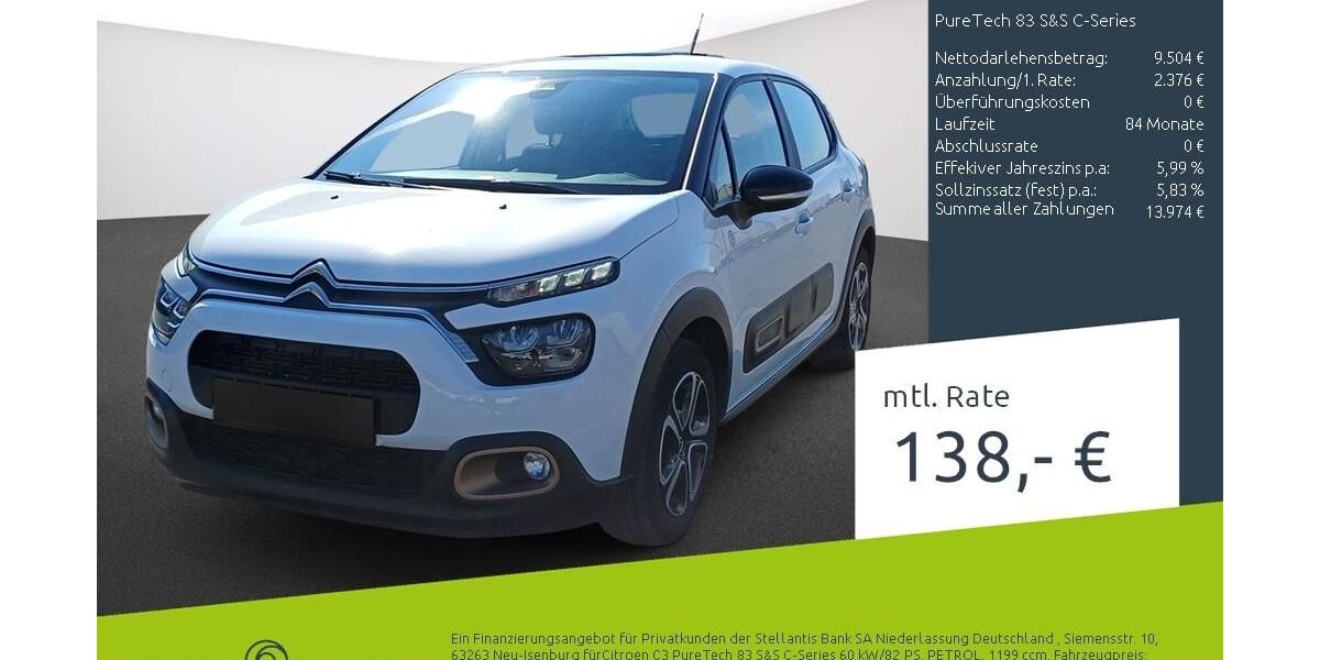 Citroen C3 44.967 km 11.630 &euro; Stuhr 28816