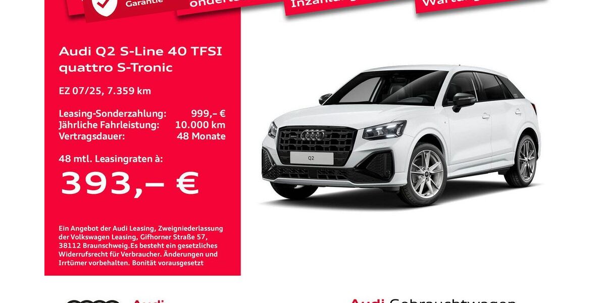 Audi Q2 7.359 km 39.447 &euro; Bremen 28207