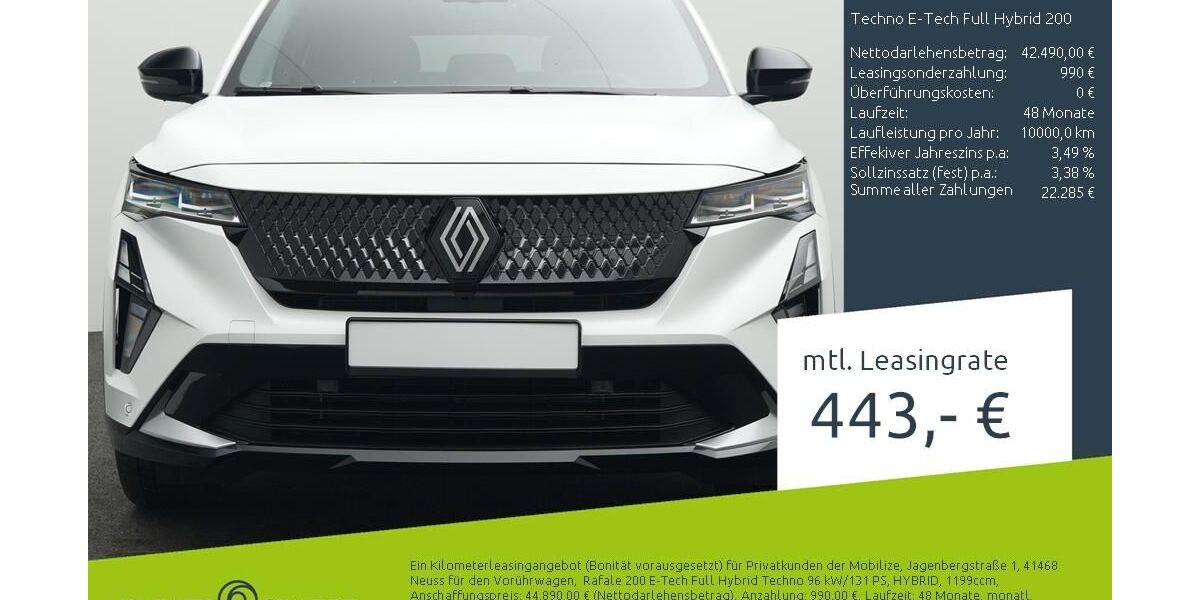 Renault Rafale 3.500 km 38.870 &euro; Stuhr 28816